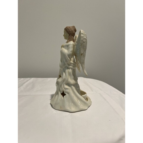 Potpourri Designs White Ceramic Angel Candle‎ holder, Tealight, Christmas - Picture 2 of 6